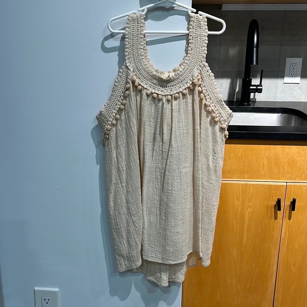 Adiva Peasant Sleeveless TopSize M